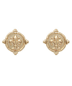 Fleur De Lis Stud Earrings