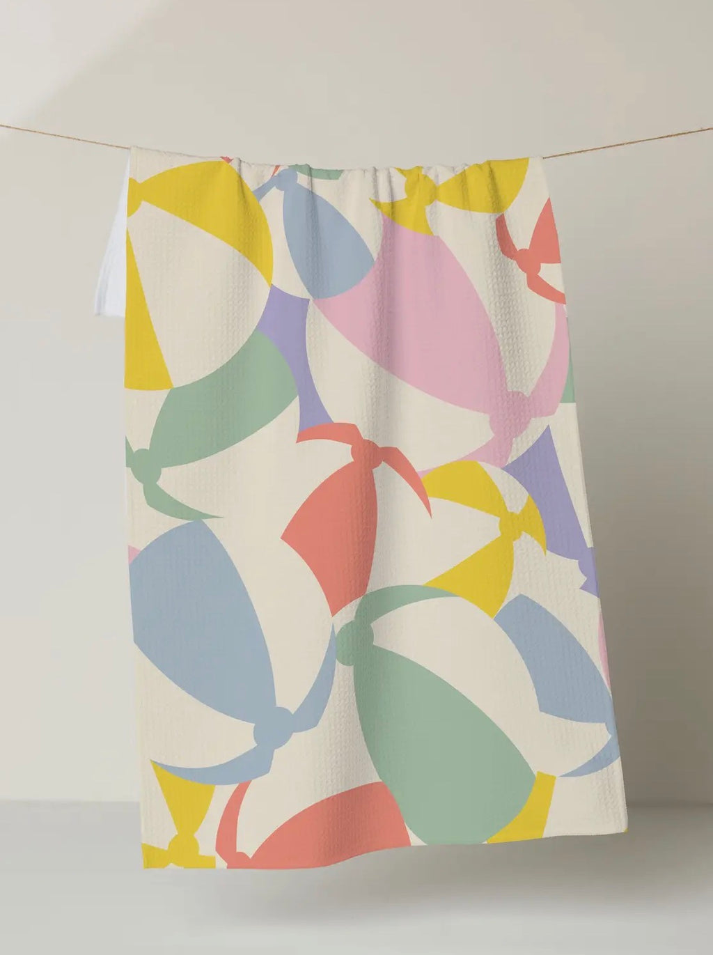 Beach Ball Tea Towel Geometry
