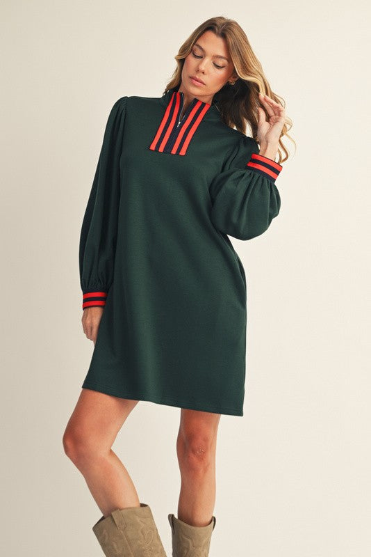 Hunter Green Casual Holiday Dress SHIPS OR PICKUP FROM COCO 10/10/25