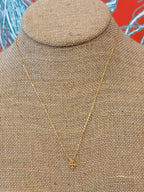 Shield Petite Necklace Gold Vermeil 8 mm Gracewear