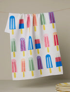 Poppy Popsicles Tea Towel Geometry