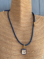 Aurora Pendant Necklace- Navy - Smith & Co.