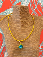 Luna Pendant Necklace Turquoise & Yellow - Smith & Co.