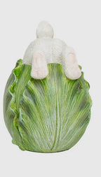 Hiding Cabbage Bunny: Tail 4” Resin