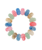 Chunky Marble Beaded Stretch Bracelet - Multi