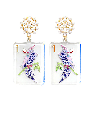 Mahjong Drop Earrings