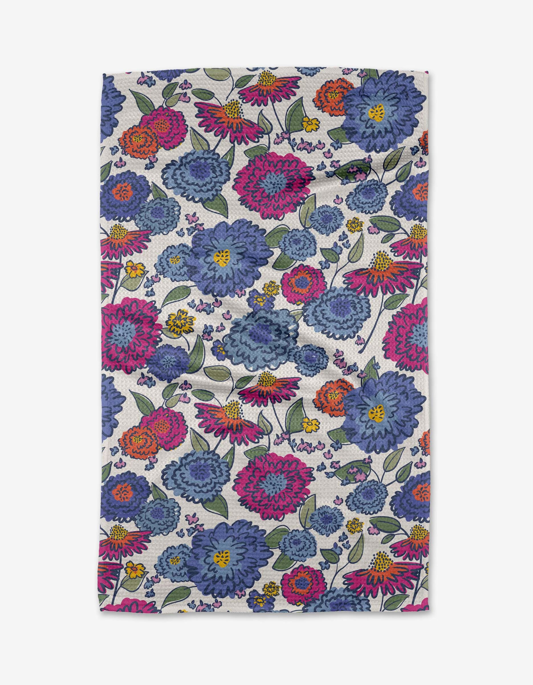 Painterly Meadow Tea Towel Geometry