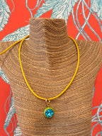 Luna Pendant Necklace Turquoise & Yellow - Smith & Co.