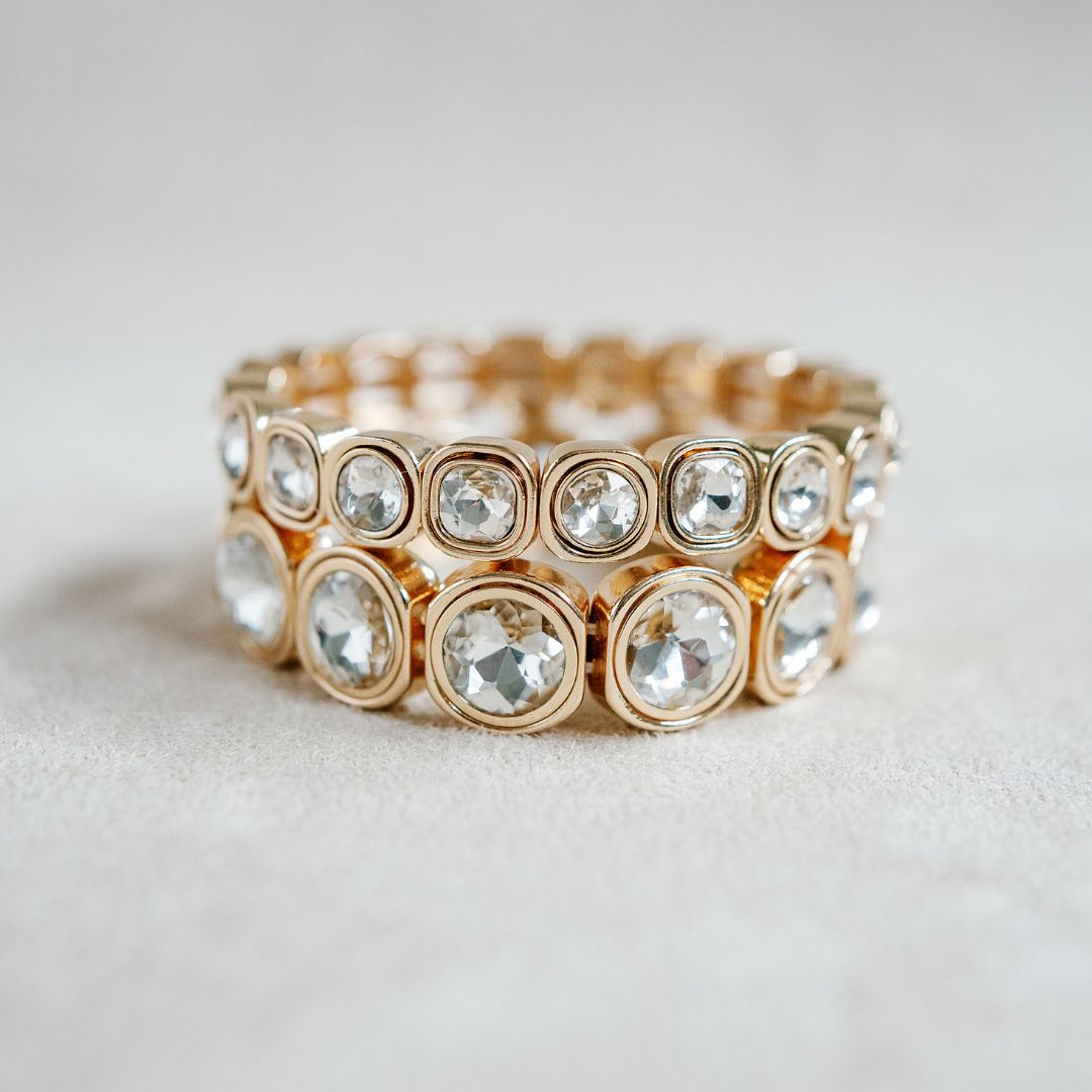 City Girl Gold Bracelet Set 18k Gold Plated- Smith & Co.