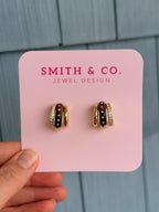 Wooden Triple Hoop Earring - Smith & Co.