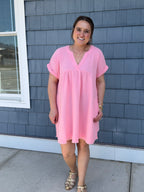 Pink Cotton Dress