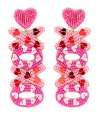 Beaded XOXO Earrings