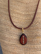 Wooden Dusk Necklace - Brown- Smith & Co.