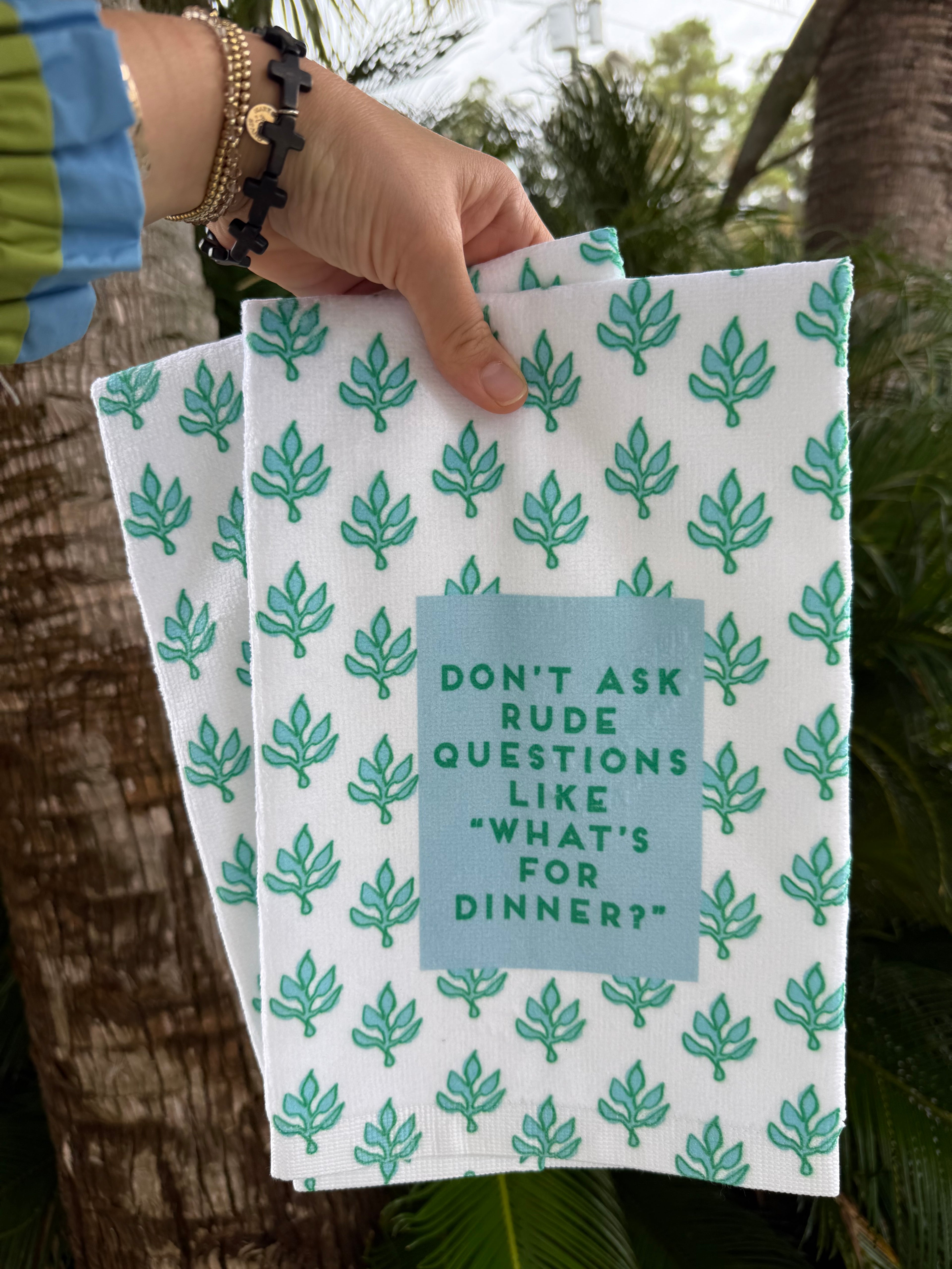 Don’t Ask Rude Questions Hand Towel