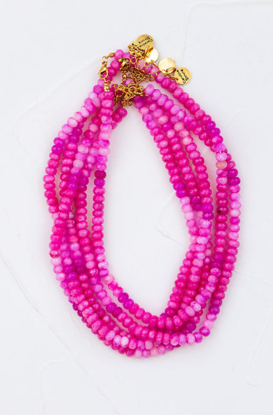The Gemma Necklace Pinks