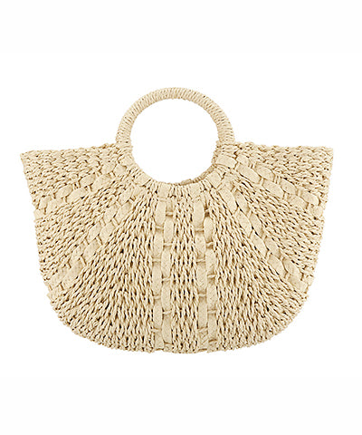 Spread Line Straw Tote