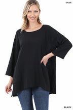 Gauze Two Pocket Top (Multiple Colors)