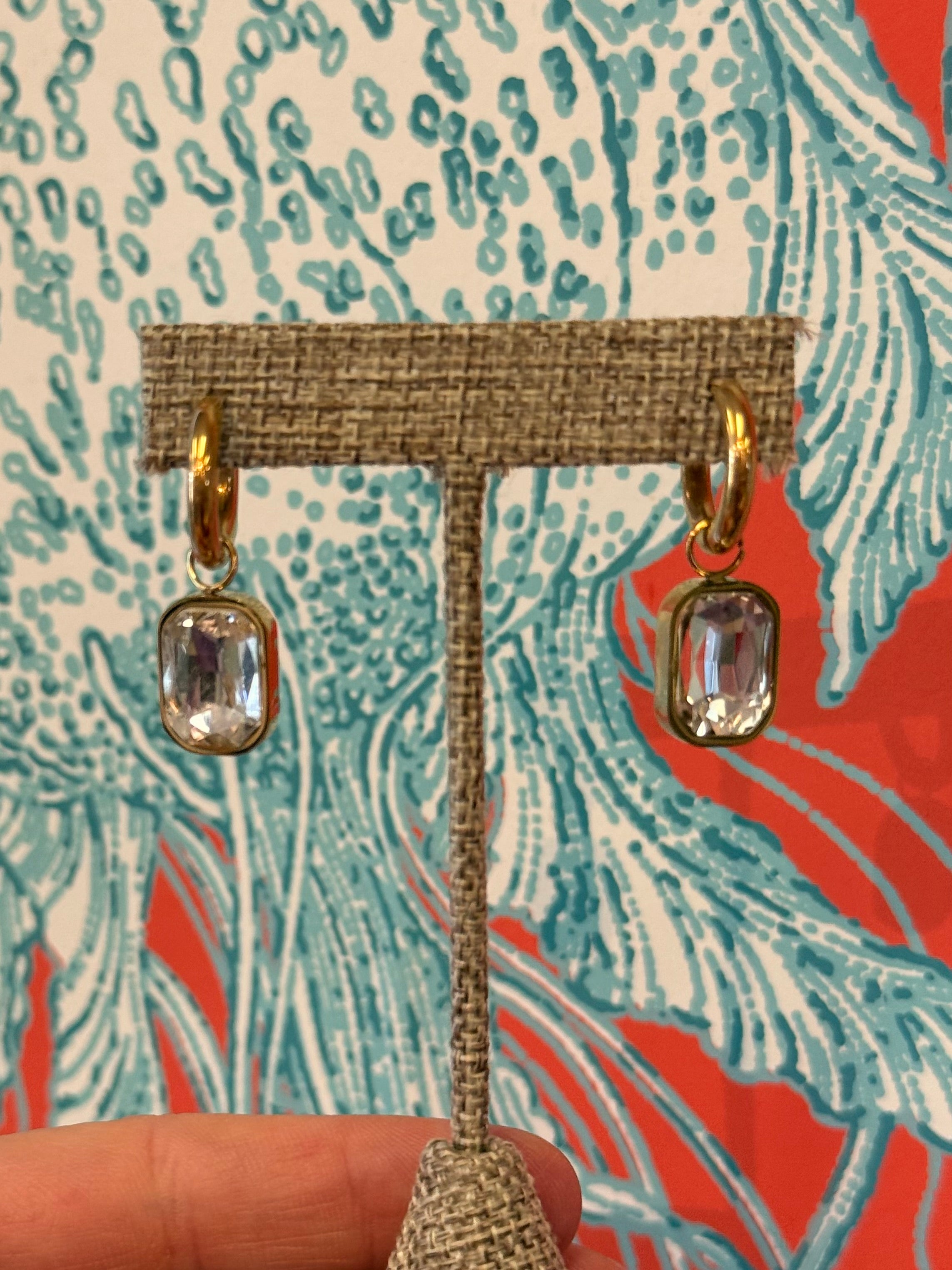 Emerald Cut Earrings