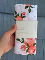 Little Unicorn Cotton Muslin Swaddle Peaches