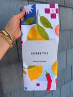 Italian Picnic Tea Towel Geometry