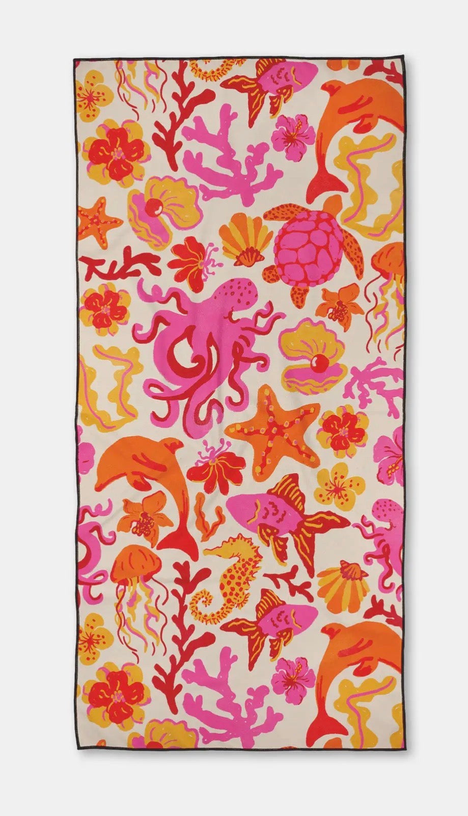 Seaside Vacation Beach Towel Geometry
