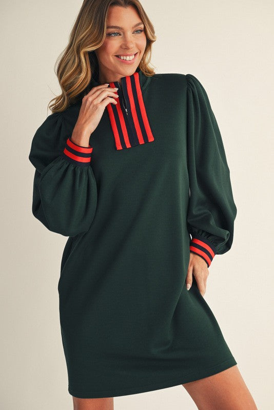 Hunter Green Casual Holiday Dress SHIPS OR PICKUP FROM COCO 10/10/25