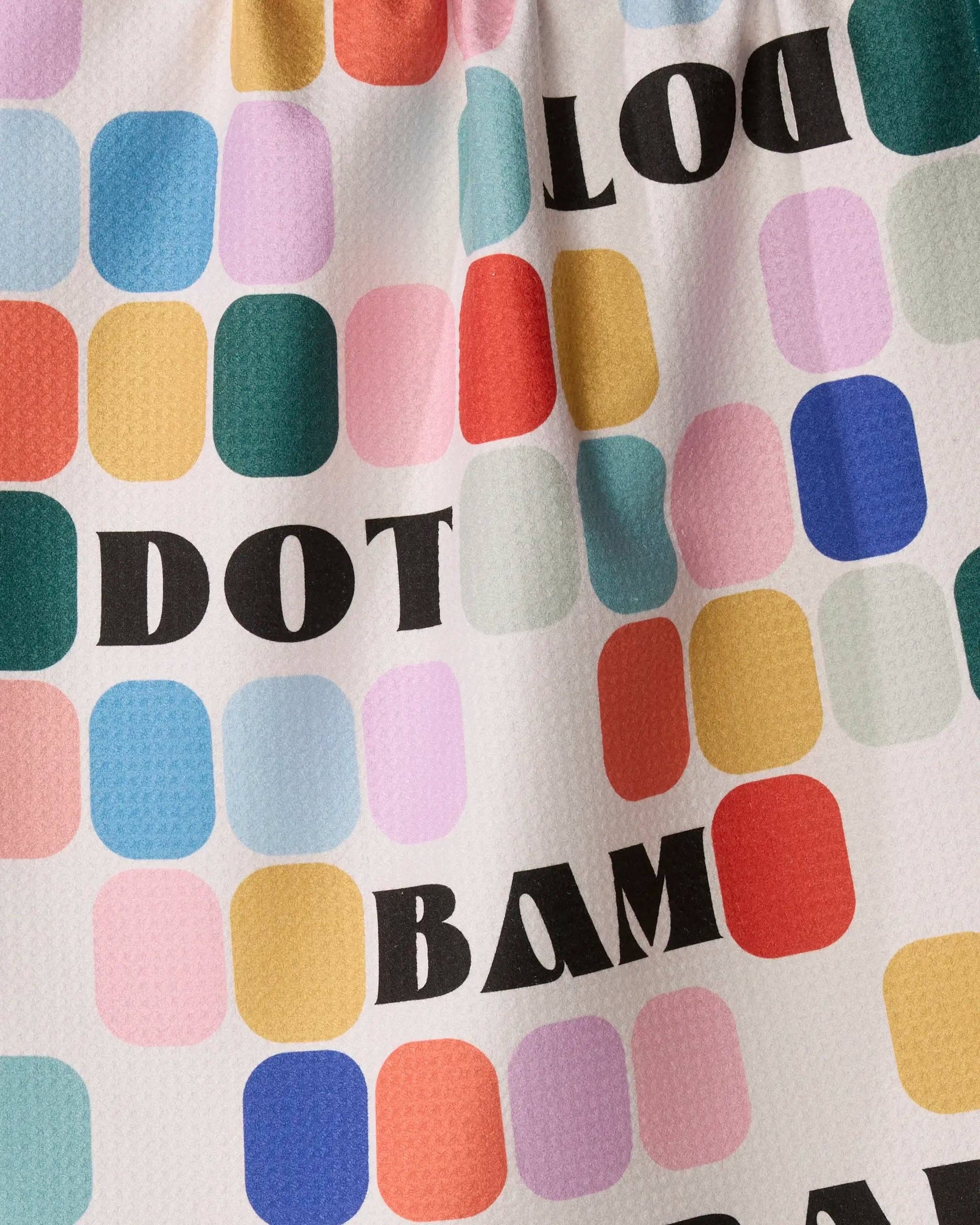 Tile Talk- Mahjong Tea Towel Geometry