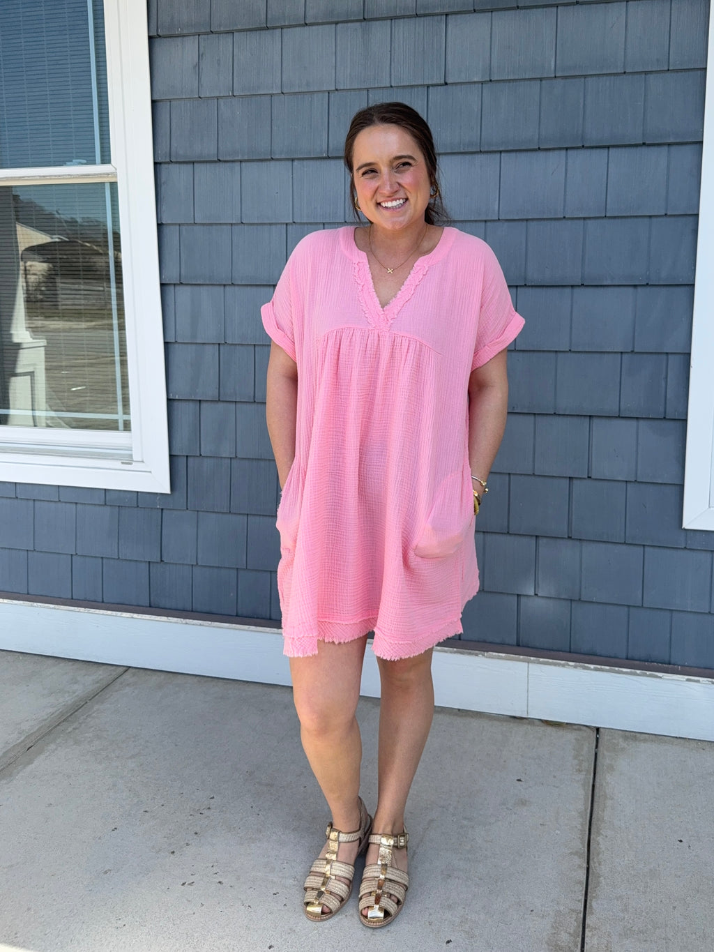 Pink Cotton Dress