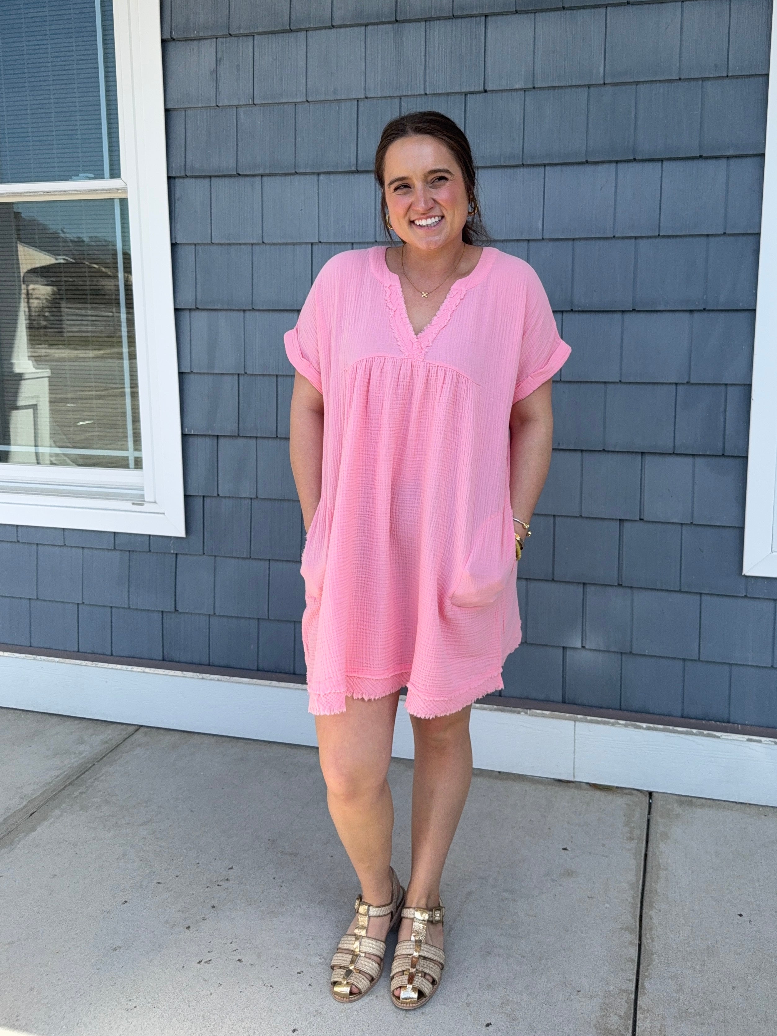 Pink Cotton Dress