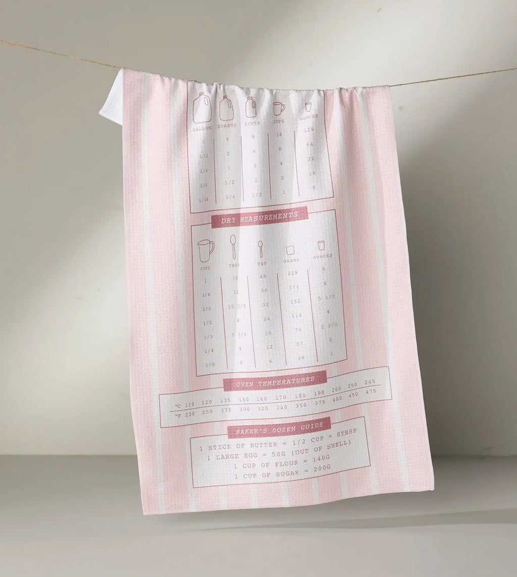 Cheat Sheet Tea Towel Geometry