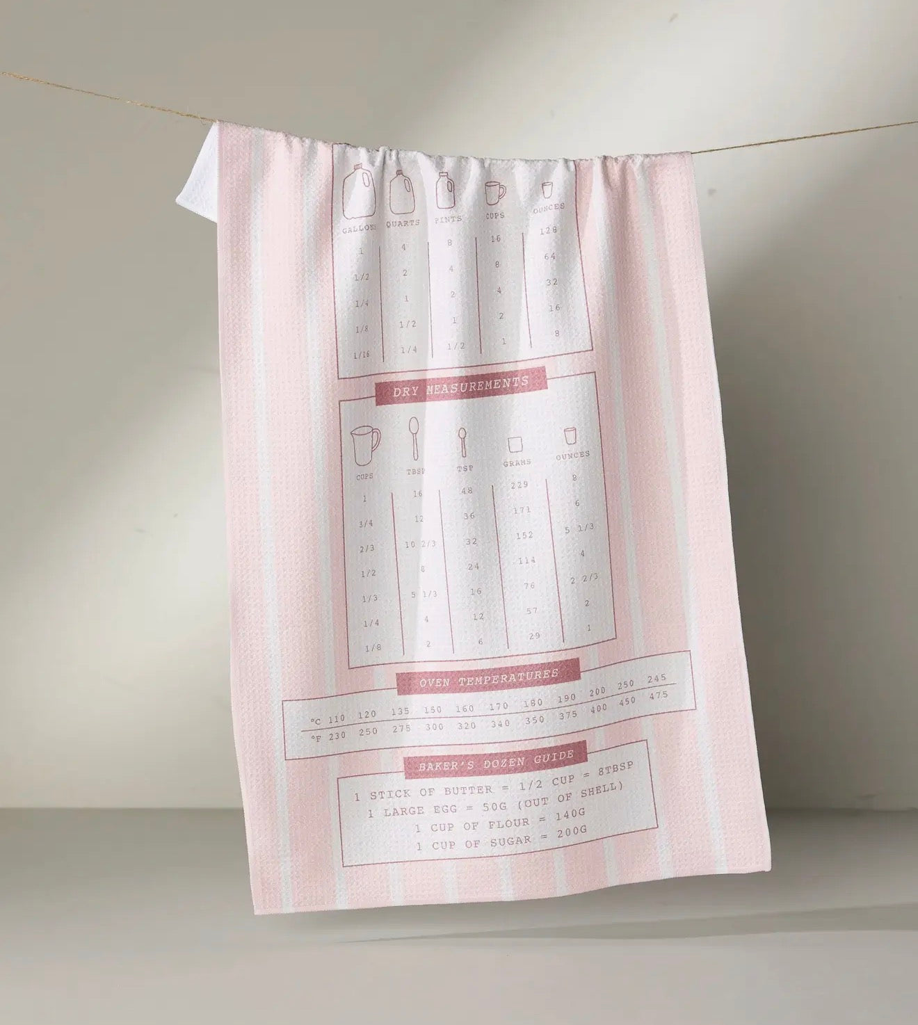 Cheat Sheet Tea Towel Geometry