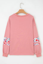 Purple Baggy Flower Top