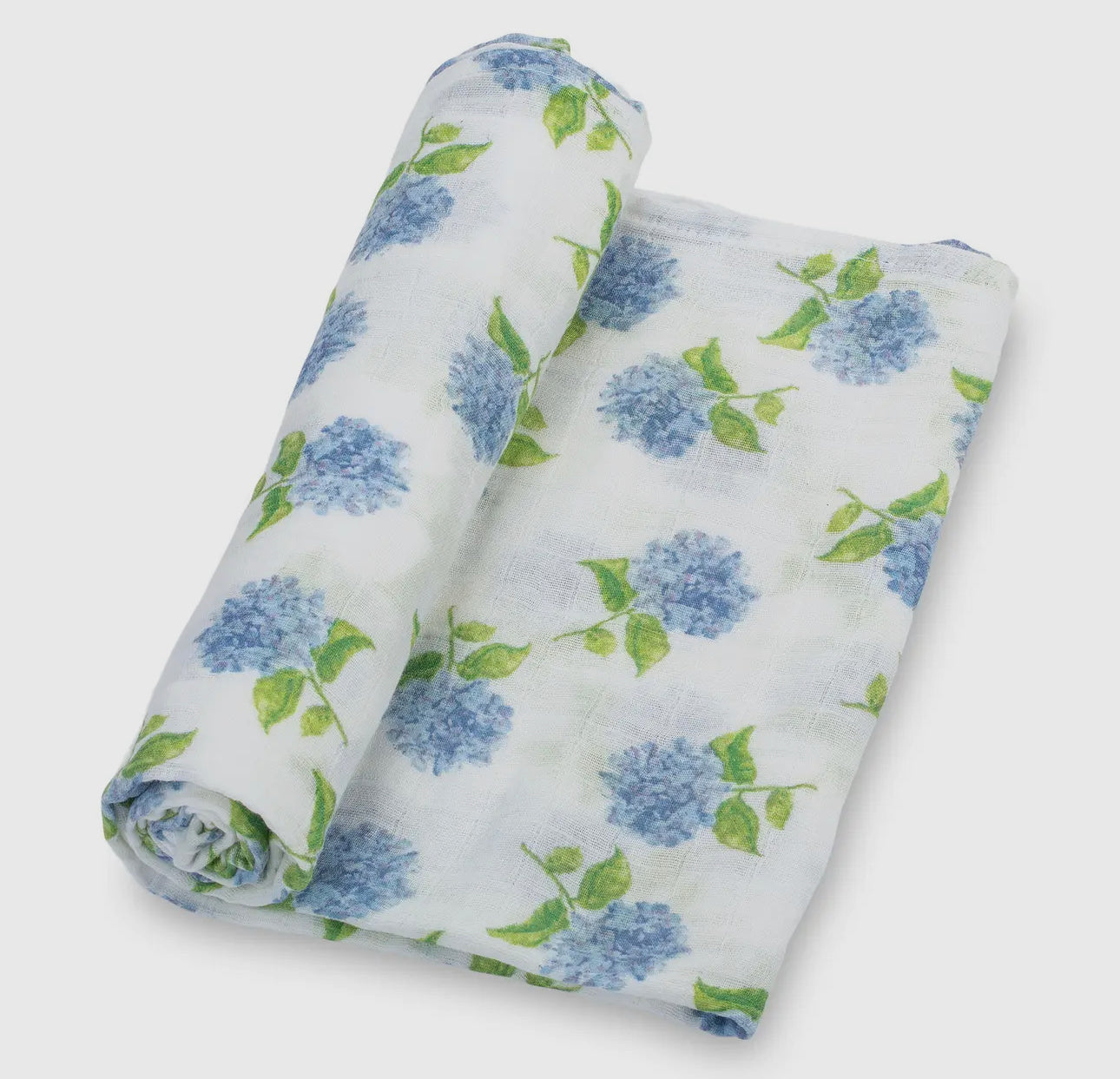 Hydrangea Chinoiserie Baby Swaddle Blanket Set