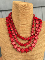 Sea Star Necklace Large - Garnet - Smith & Co.