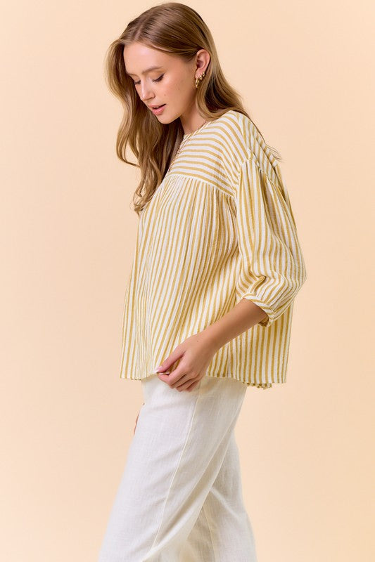 Striped Honey Blouse