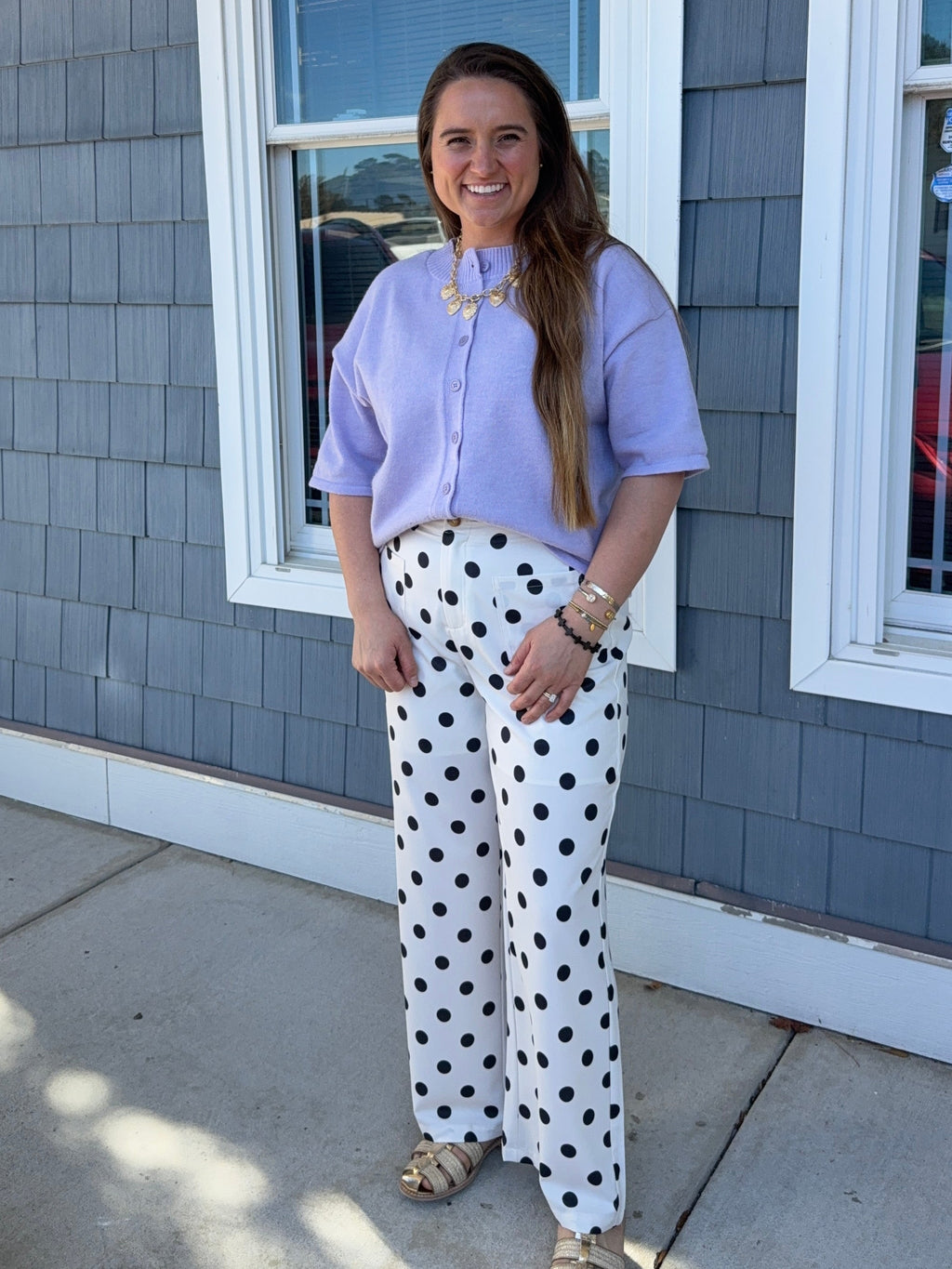 Black & White Polka Dot Pants