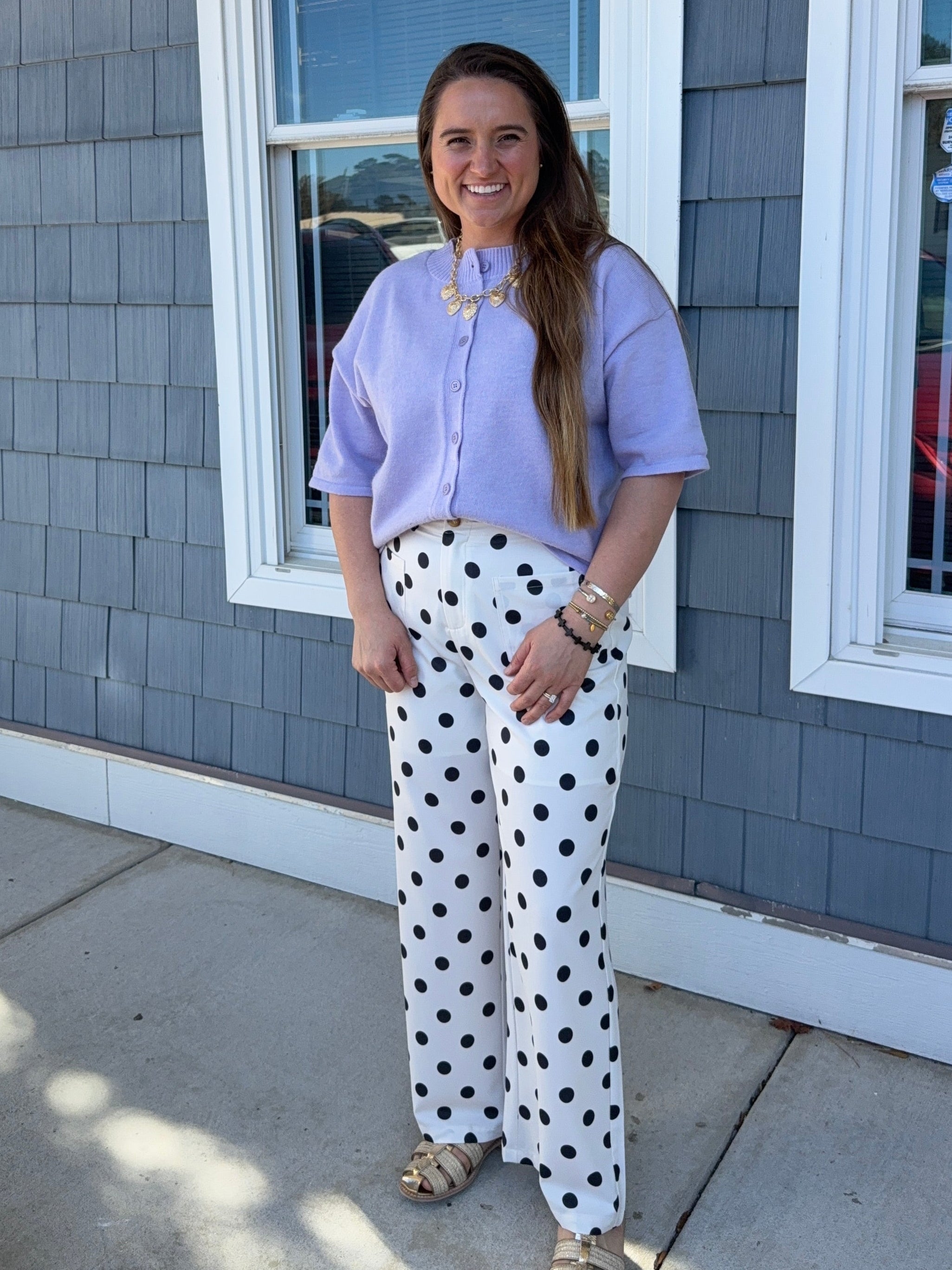 Black & White Polka Dot Pants