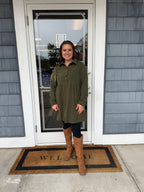 Green Corduroy Dress