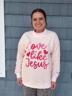 Love like Jesus Oversized Mock Neck Sweatshirt