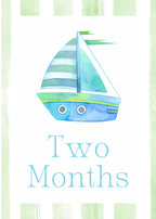 Sailboat Milestone Cards