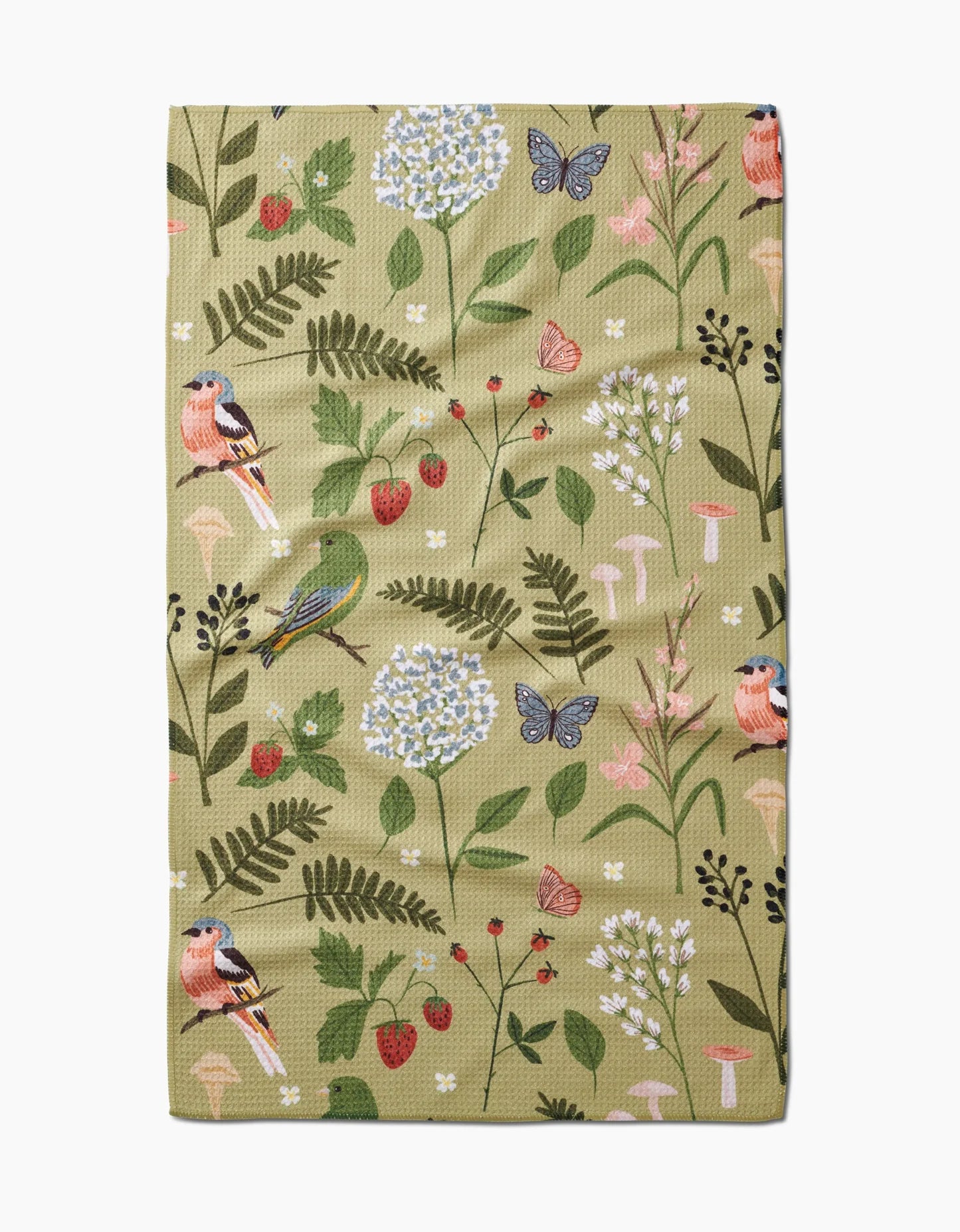 Good green Earth Tea Towel Geometry