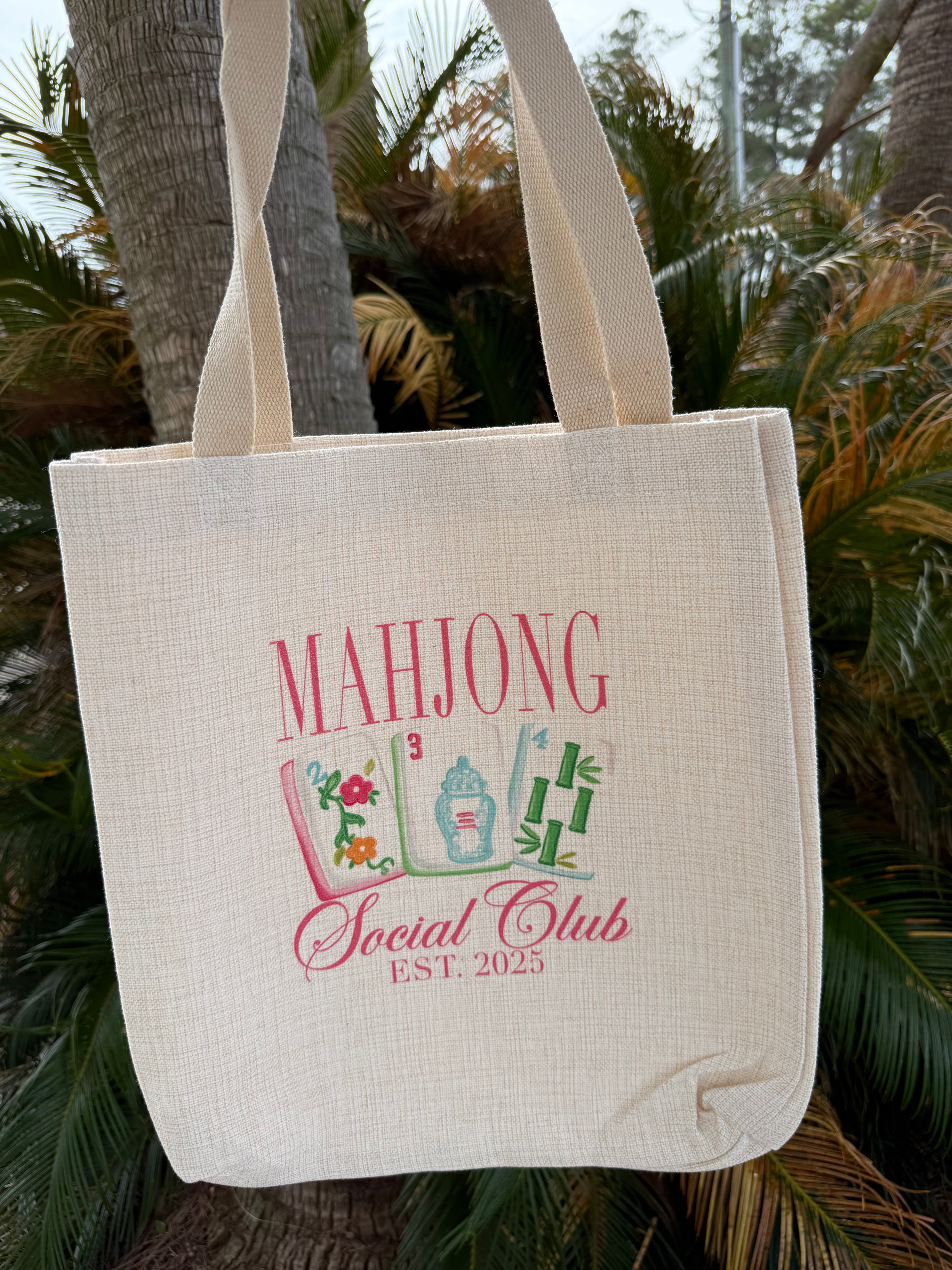 Mahjong Social Club Tote Bag