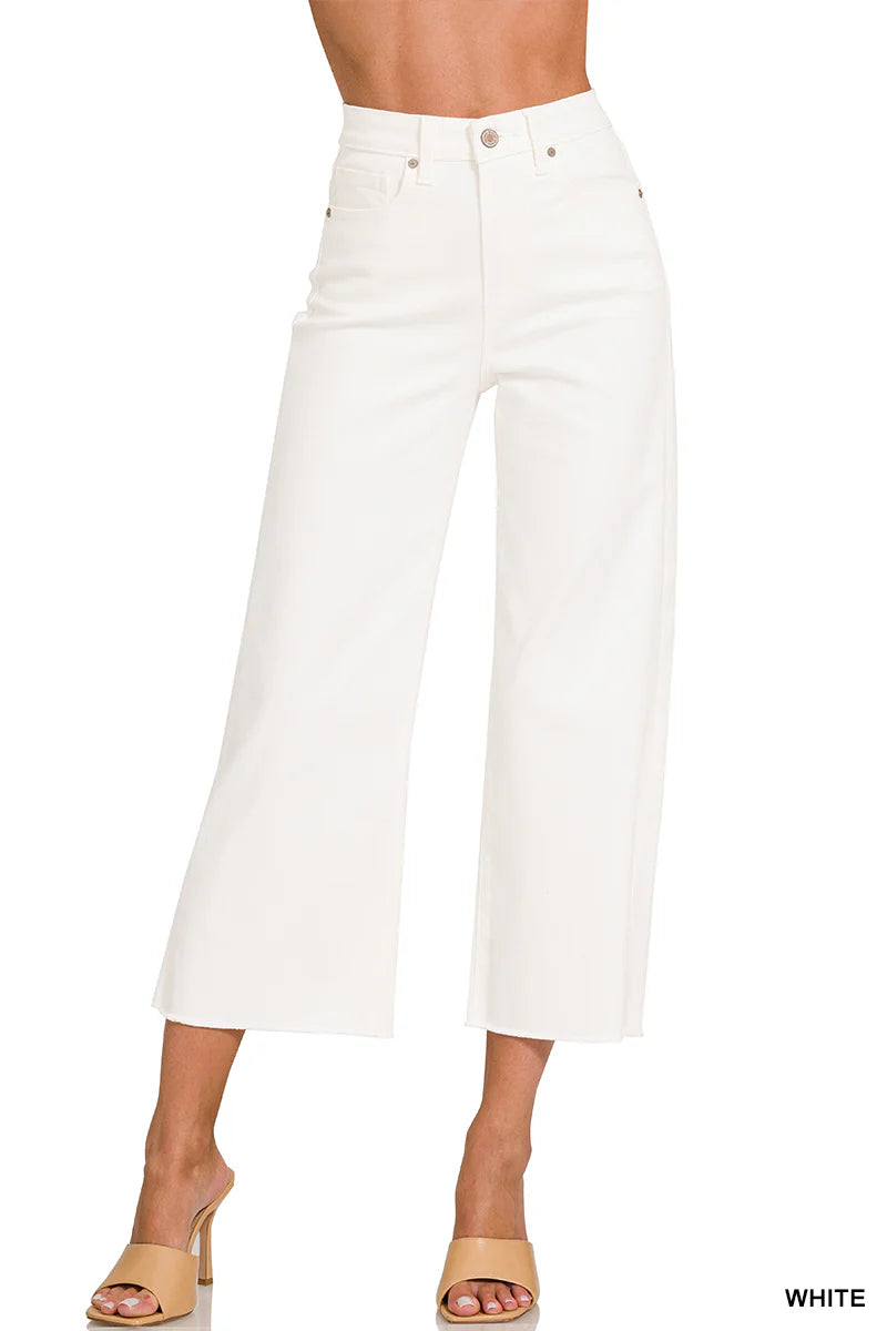 White High Rise Cropped Flare Jean: SHIPS OR PICKUP 3/12/26