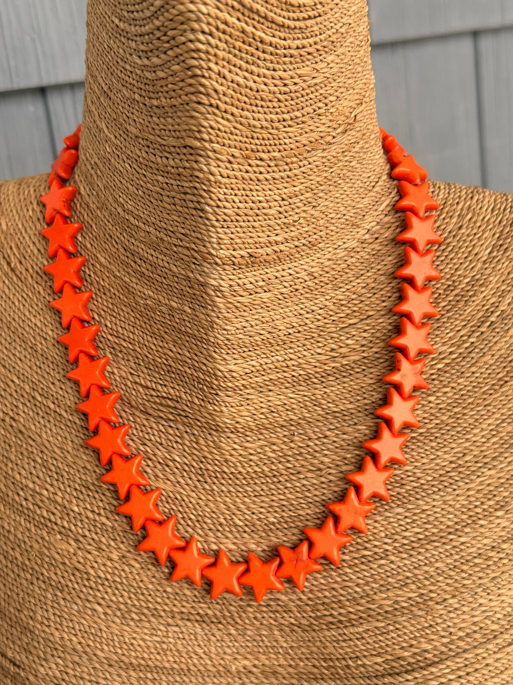 Sea Star Necklace SMALL - Orange- Smith & Co.