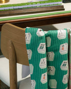 Tile Flow- Mahjong Tea Towel Geometry