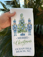 Merry Christmas Ocean Isle Beach Towel