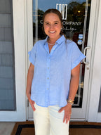 Linen Blend Dolman Sleeve
Shirt-Chambray