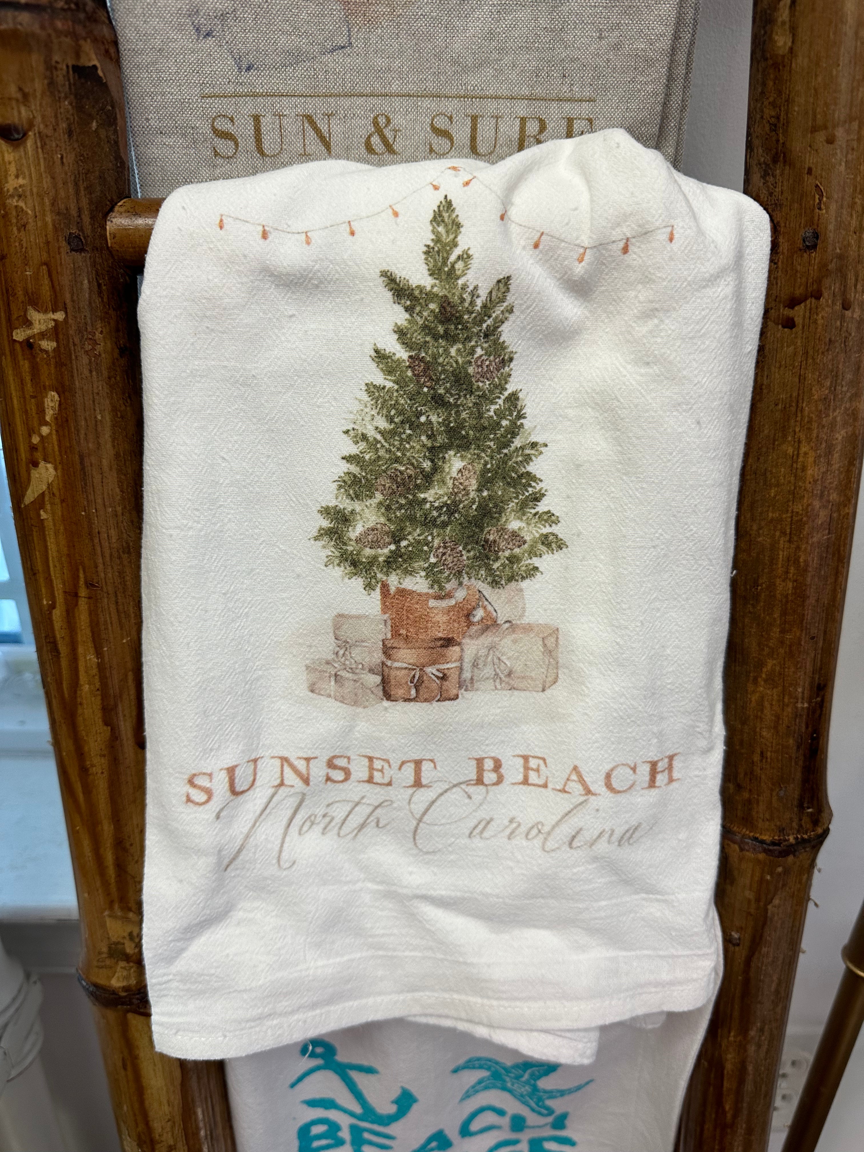 SB Custom Cottage Tree Tea Towel