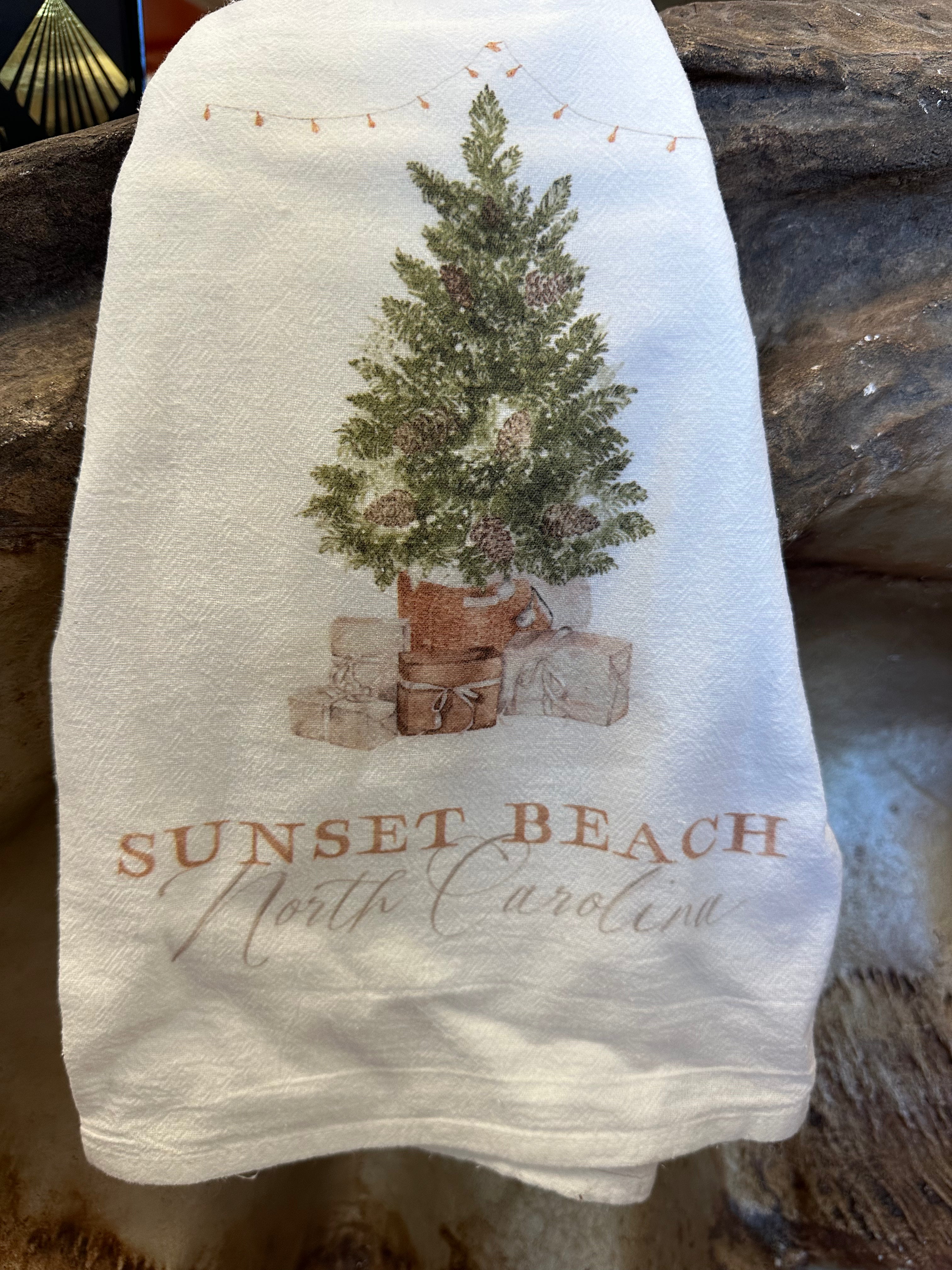 SB Custom Cottage Tree Tea Towel