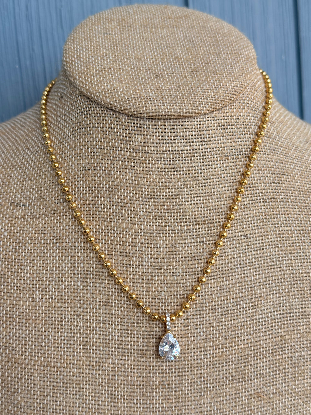 Pearl Shape Stainless Steel Necklace